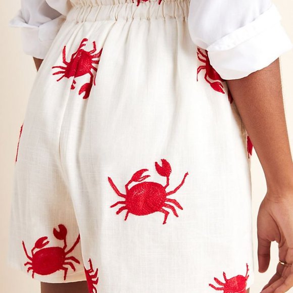 NWT Anthropologie Beach Day Embroidered Shorts - Picture 6 of 6